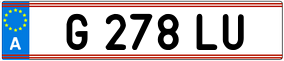 Trailer License Plate